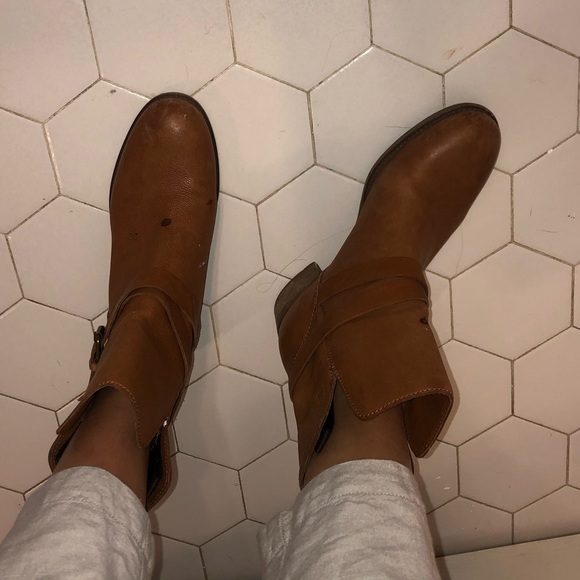 Madewell camel leather booties - Picture 5 of 5